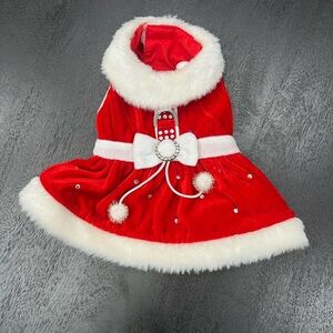 🐕🎅🏽Pooch Outfitters🎅🏽🐈Santa’s Helper Holiday Dress Size Small